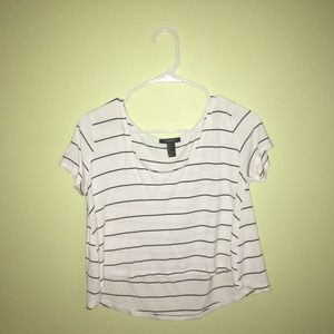 White Forever 21 crop top